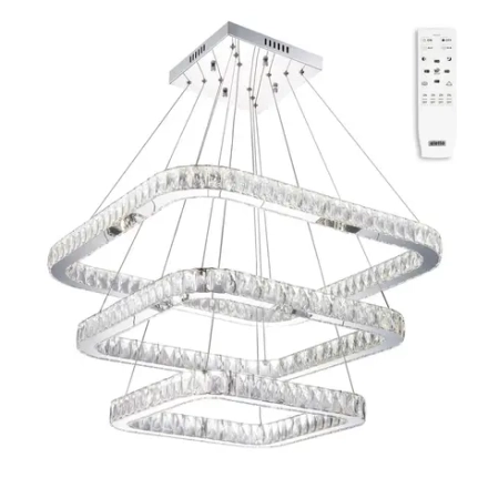 Eletto Granda EL336P100 LED Люстра хрустальная с пультом Хром