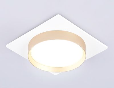 Светильник встраиваемый TN5230 WH/GD белый/золото GX53 max 12W 110*110*35