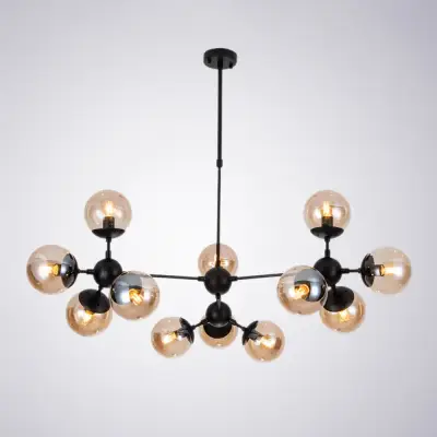 Люстра на штанге Arte Lamp BOLLA A1664SP-12BK, 12хE14