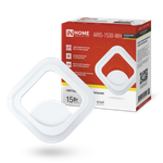 Светильник светодиодный ELEGANT ARIS-1530-WH 15Вт 3000К 1200лм 230В бел. IN HOME 4690612054407