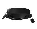 Корпус светильника встраиваемый поворотный для насадок D70mm C7652 SBK черный песок D106*H25mm MR16 GU5.3