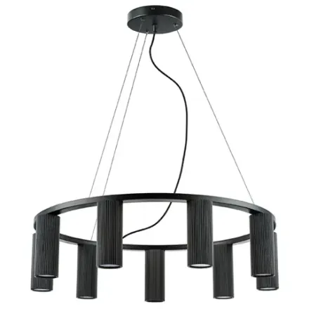 718097 Люстра ROMA 9х28W GU10 (led) MATT BLACK Lightstar