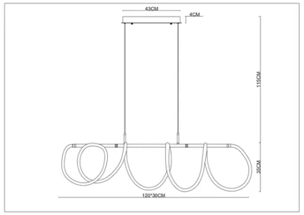 Подвесная люстра Arte Lamp KLIMTA2850SP-75BK, 1хLED