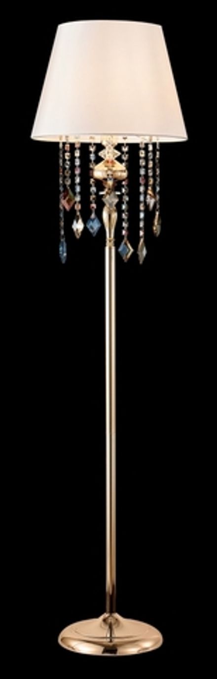 Торшер Crystal Lux MERCEDES PT1 GOLD/COLOR 0951/601