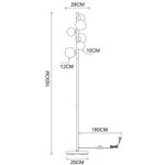 Торшер Arte Lamp GEMINI A2243PN-6PB, 6хG9