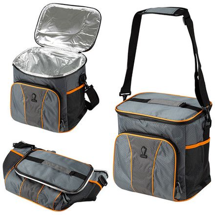 Термосумка Leonord ML15202, 20л, р-р: 30x22x30см, цвет: серый+оранжевый