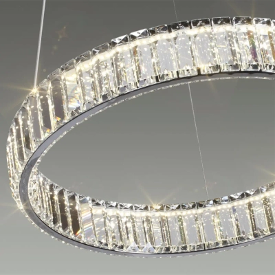 4930/30L L-VISION ODL24 591 хром/прозрачный металл/хрусталь Люстра LED 30W 4000K 3570Лм VEKIA