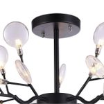 Подвесная люстра Skein 2480-10P, 30*G4LED*3W, 4914LM, 3000K. ТМ F-Promo