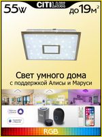 Citilux Старлайт Смарт CL703AK53G RGB Умная люстра Бронза