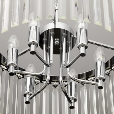 Citilux Джейн CL306161 Хрустальная подвесная люстра Хром