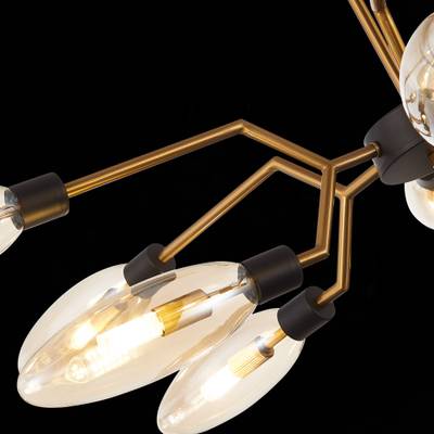 SL1174.303.12 Люстра подвесная ST-Luce Латунь/Коньячный G9 12*3W