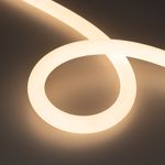 Светодиодная лента герметичная MOONLIGHT-TOP-FP-X1088-D25mm 24V Warm3000 (20 W/m, IP65, 5m, wire x1) (Arlight, Вывод кабеля прямой)