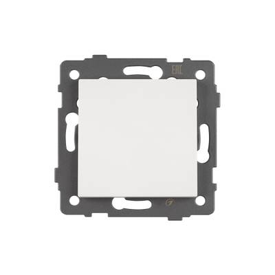 Механизм выключателя одноклавишный непроходной SWT-MK01-PL-WH-V (250V, 10A) (Arlight, -)