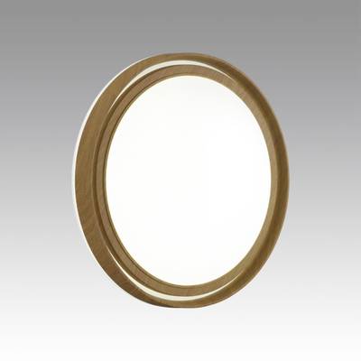 7640/DL BASICA SN 116 Светильник пластик/корич. под дер. LED 48Вт 4000K D390 IP43 RUX WOOD