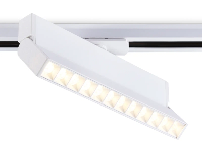 Светильник светодиодный трековый GL6815 WH белый LED 12W 3000K 24° 230*22*87