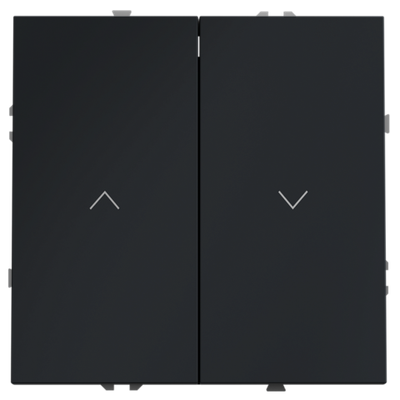 VLS020707 Выключатель встраиваемый VOLTUM S70 для жалюзи 10А, (графит). (ТМ Maytoni)