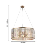 Подвесная люстра Prismata 4483-6P, 6*E14*60W. ТМ F-Promo