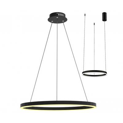 08212,19A(4000K) Подвес Тор черный d40 h150 Led 23W (4000K) 2 типа крепления