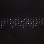 Новогодняя гирлянда бахрома белый 1,8*0,5м IP20 100-001 белый