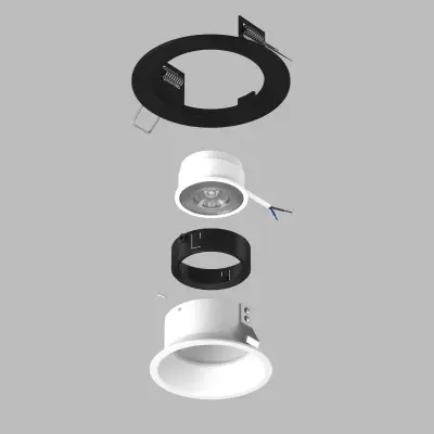 D61706BMOD Светильник DOMINO ROUND под LED модуль/лампу МR16 (214617+214606+214007)