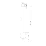 Подвесной светильник 50257/1 LED никель, LED