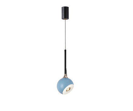 07529-1A,05 Подвес Тимо голубой d12 h165 Led 8W (4000K) с лифтом