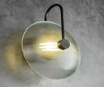 08438-2,19(21) Настенный светильник Мелисса черный/прозрачный d25 h30 Led 8W (4000K)