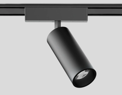 Светильник светодиодный трековый для шинопровода Magnetic Ultra Slim GV1522 BK черный IP20 18W 4200K 48V 24° D55*185
