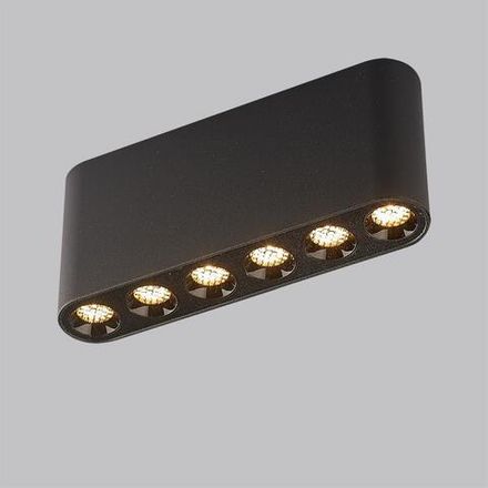 7092/15CL HIGHTECH ODL25 399 Потолочный светильник черный/металл/акрил IP20 LED 15W 3000K 220V SMALL