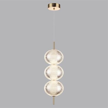 6577/18L LEDIO LN24 золото/прозрачный/металл/пластик Подвес LED 18W 220V CAPRICE