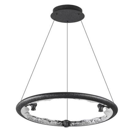 7001/44L HIGHTECH ODL25 253 Подвесной светильник черный ice crack/акрил разд. Вкл. с ПДУ IP20 LED 44W 1309Лм 3000/3800/4800K CRI &gt; 90 CAYON