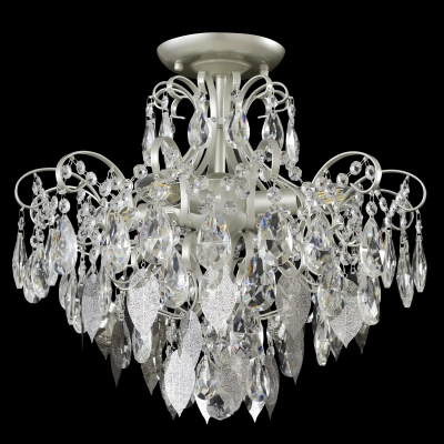 Светильник потолочный Crystal Lux ESMIRALDA PL4 SILVER 0524/104