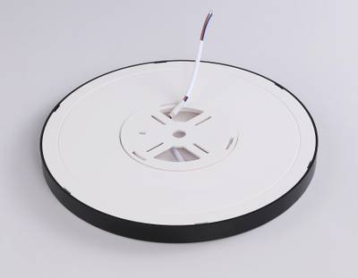 Светильник светодиодный ультратонкий FZ1906 BK черный IP54 26W 3000K-6500K CCT-переключатель D370*25 (Без ПДУ)