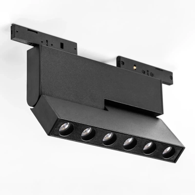 206937 Светильник линейный поворотный 24V д/трека LINEA LED 6W 500LM 30G ЧЕРНЫЙ 3000K