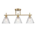 8188/3C COMFI LN25 190 латунь/прозрачный, металл/стекло Потолочный светильник E14 3*40W 220V VIVIAN