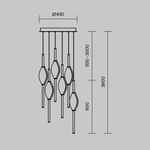 Подвесной светильник Foresight MOD347PL-L48BS3K. ТМ Maytoni