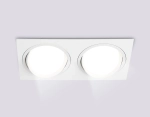 Светильник встраиваемый поворотный точечный GX53 TN51919/2 WH белый GX53 max 12W 220*115*23