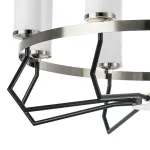 723085 Люстра FLUME 8х40W E14 ЧЕРНЫЙ МАТОВЫЙ/НИКЕЛЬ Lightstar