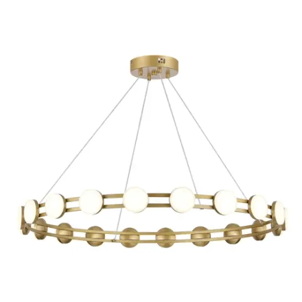 SL6610.203.20 Светильник подвесной ST-Luce золотистый/белый LED 1*40W 4000K