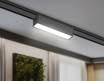 Светильник светодиодный трековый для шинопровода Magnetic Ultra Slim GV1443 BK черный IP20 5W 4200K 48V 122*26*24