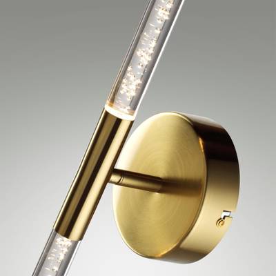 4369/10WL HIGHTECH ODL23 267 полированное золото/акрил с пузырьками Настенный св-к IP20 LED 8W 315Лм 3000K SPARKY