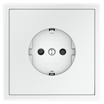 VLS040202 Розетка встраиваемая VOLTUM S70 с заземлением и защитными шторками, 16А, (белый матовый) (ТМ Maytoni)