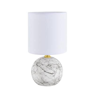 8166/1T COUNTY LN25 000 белый, керамика/текстиль Настольная лампа E14 1*40W 220V VILANA