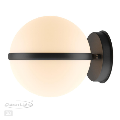 4832/1W NATURE ODL21 709 черный/акрил Ландшафтный настенный светильник E27 1*10W IP44 LOMEO LOMEO