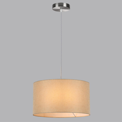 8250/2 MODERNI LN26 527 никель/бежевый, металл/текстиль Подвес Е27 2*60W 220V NIKKI