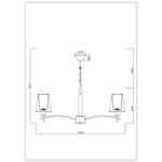 Подвесная люстра Arte Lamp KENSINGTON A4098LM-8CC, 8хE14