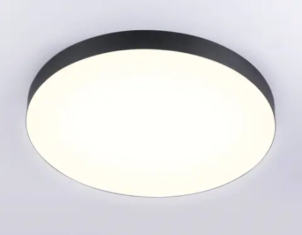 Светильник светодиодный потолочный FV5537 BK черный LED 90W 3000K D600*58 (Без ПДУ)