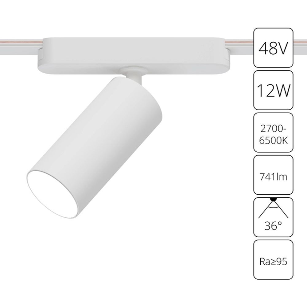 Магнитный трековый светильник Arte Lamp RAPID SMART A2958PL-1WH, 1хLED