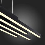 SL933.403.04 Люстра подвесная ST-Luce Черный/Белый,Черный LED 1*38W 3000K/4000K/6000K
