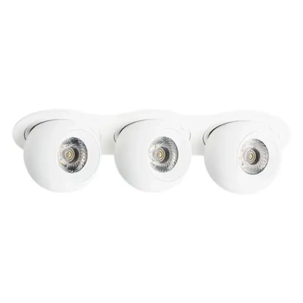 i636626262 Светильник INTERO LED 9W*3 850LM*3 24G БЕЛЫЙ 3000K (217636+217062+217062+217062)